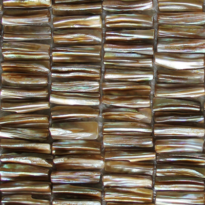 China Handmade Beautiful Sea shell Mosaic Freshwater Sea Shell Mosaic with Convex Surface 5x27mm supplier