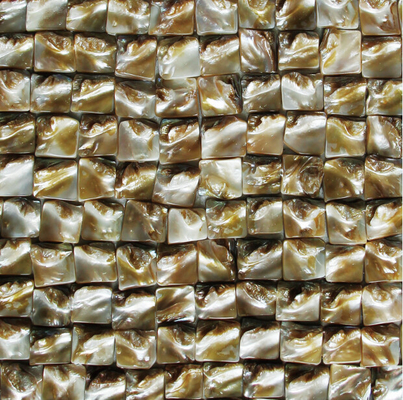 China Handmade Beautiful Sea shell Mosaic Freshwater Shell Mosaic with Convex Surface 20x20mm supplier