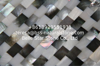 China Natural Sea shell Wall Covering Freshwater Shell Mixed Black Butterfly Shell Wall Panel supplier