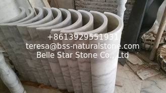 China Marble Columns Guangxi White Marble Doric Columns China Carrara White Marble Pillars supplier