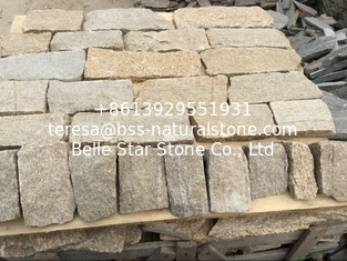 China Sesame Yellow Granite Random Stone Veneer Natural Granite Ledgestone Field Stone supplier