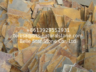 China Multicolor Slate Random Flagstone,Flagstone Patio,Patio Pavers,Flagstone Wall Cladding supplier