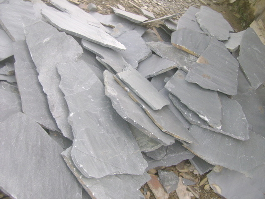 China Grey Slate Random Flagstone,Landscaping Stones,Flagstone Patio,Crazy Stone,Flagstone Wall supplier