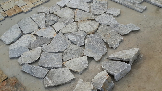 China Grey Slate Random Flagstone,Irregular Flagstone,Crazy Stone,Walkway,Landscaping Stones supplier