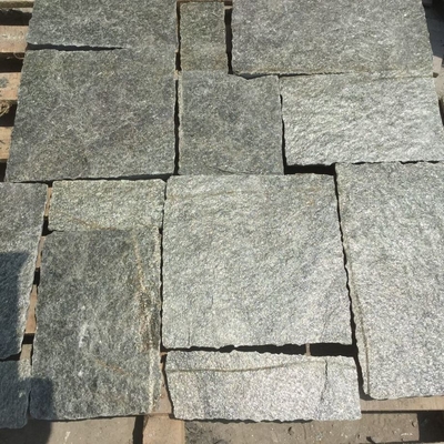 China Green Quartzite Stone Cladding Natural Stone Wall Tiles Quartzite Retaining Wall supplier