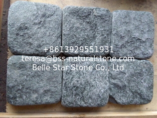 China Green Basalt Tumbled Paving Stone Garden Walkway Patio Stones Natural Stone Driveway Pavers supplier