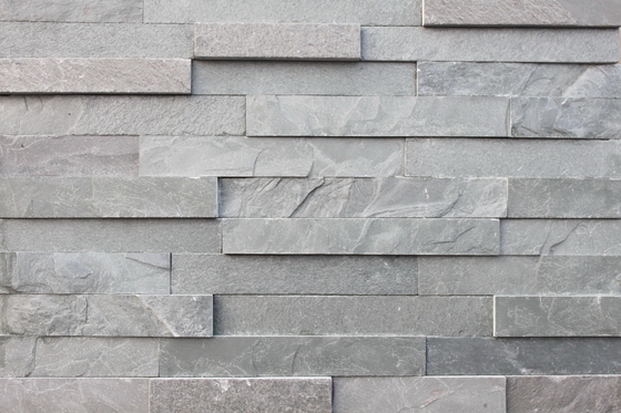 China Green Slate Stacked Stone Veneer Natural Stone Cladding Outdoor Wall Stone Panel Slate Ledgestone supplier