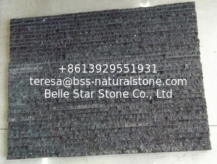 China Black Basalt Waterfall Shape Culture Stone,G684 Stone Veneer,Outdoor Landscaping Stacked Stone supplier