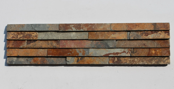China Rusty Washboard Face Slate Culture Stone,Indoor Terraced Slate Stone Veneer,Slate Stone Panel supplier