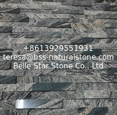 China China Juparana Granite 3D Culture Stone,Polished Face Multicolour Grain Ledgestone,Grey Granite 3D Stacked Stone supplier