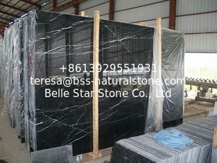 China China Marquina Black Marble Slabs,Marquina Nero Marble Slabs,China Black with White Vein Marble Slabs supplier