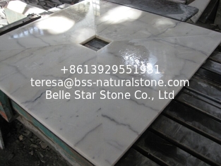China Marble Shower Base, Non-Slip Guangxi White Marble Shower Trays, China Carrara Marble Shower Bases supplier