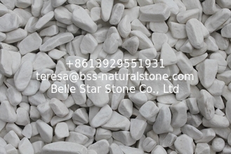 China White Gravel,White Crushed Stone,Broken Stones,White Machine-Made Pebbles,Landscaping Gravels supplier
