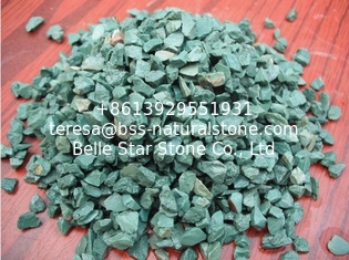 China Peacock Green Gravel,Yellow Crushed Stone,Broken Stones,Green Machine-Made Pebbles,Landscaping Gravels supplier