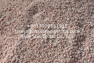 China Pink Gravel,Yellow Crushed Stone,Broken Stones,Pink Machine-Made Pebbles,Landscaping Gravels supplier