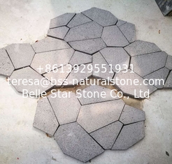 China Black Lava Stone Flagstone,Basalt Flagstone Wall Cladding,Black Flagstone Walkway,Flagstone Patios supplier