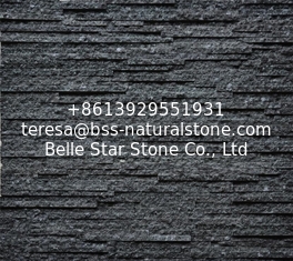 China Black Diamond Quartzite Waterfall Shape Ledgestone,Retaining Wall Panel,Quartzite Culture Stone,Mini Stacked Stone supplier