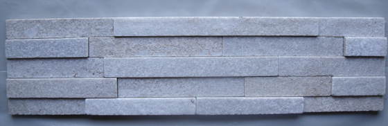 China White Quartzite Ledgestone Panel, Flamed White Quartzite Cultured Stone, White Stacked Stone,Natural Stone Veneer supplier