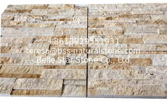 China Yellow Limestone Culture Stone,China Travertine Ledger Panels,Marble Stacked Stone,Yellow Stone Panels,Stone Cladding supplier