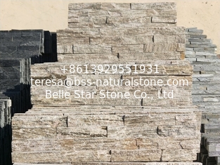 China China Granite Ledgestone,White Wood Vein Stone Panels,Granite Stacked Stone,Real Stone Cladding,Stone Veneer supplier