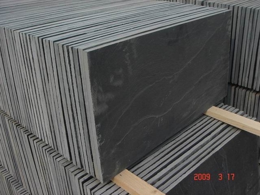 China Chinese Cleft Black Slate Tiles,Charcoal Slate Riven Patio Stones,Dark Grey Slate Walkway,Black Slate Pavers,Floor Tiles supplier