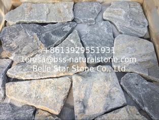 China Blue Quartzite Random Flagstone,Crazy Stone,Irregular Flagstones,Random Stone,Flagstone Wall supplier