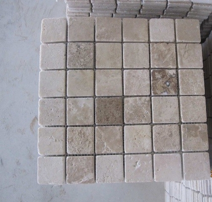 China Chinese Travertine Mosaic,Stone Mosaic Tiles,Mosaic Wall Stone,Marble/Limestone Mosaic Tile supplier