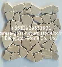 China Travertine Gravel Mosaic,Stone Mosaic Tiles,Coffee Wall Mosaic,Coffee Mosaic Wall Stone supplier