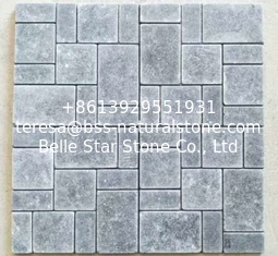 China Blue Limestone Mosaic,Stone Mosaic Tiles,Mosaic Floor Tiles,Mosaic Wall Tiles supplier