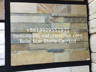 China Chinese Rusty Slate Stone Veneer,Multicolor Slate Culture Stone,Wall Stone Panels supplier