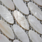 Handmade Beautiful Sea shell Wall Mosaic Freshwater Sea Shell Mosaic Oval Shape 15x28mm supplier