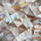 Handmade Beautiful Sea shell Wall Mosaic Panel Freshwater Shell Decorating Panel 15x15mm supplier