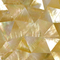 Handmade Sea shell Wall Cladding Yellow Butterfly Shell Decoration Panel Triangle 10-35mm supplier