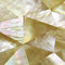 Handmade Sea shell Wall Cladding Yellow Butterfly Shell Decoration Panel Triangle 10-35mm supplier