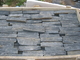 Natural Fieldstone Slate Stone Veneer Black Slate Stone Veneer for Wall Cladding supplier