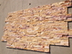 Yellow Wooden Sandstone Culture Stone,Outdoor Z Stone Cladding,Wall Decor Thin Stone Veneer supplier