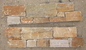 Yellow Quartzite Stacked Stone Backed Cement,Zclad Stone Panel,Natural Stone Cladding,Outdoor Wall Stone Veneer supplier